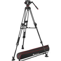Manfrotto 504X Fluid Video Head with 645 Fast Twin Aluminium Tripod Manfrotto 504X Fluid Video Head with 645 Fast Twin Aluminium Tripod