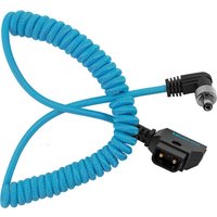 Kondor Blue Coiled D-Tap to Locking DC 2.5MM Right Angle Cable Video Assist Monitor Kondor Blue Coiled D-Tap to Locking DC 2.5MM Right Angle Cable Video Assist Monitor