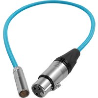 Kondor Blue Mini XLR Male to XLR Female 16Inch Audio Cable 2 Pack for BMPCC & C70 - Blue Kondor Blue Mini XLR Male to XLR Female 16Inch Audio Cable 2 Pack for BMPCC & C70 - Blue