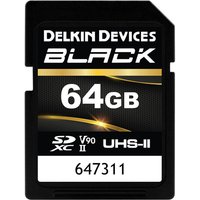 Delkin BLACK 64GB (300MB/s) UHS-II V90 SDXC Memory Card Delkin BLACK 64GB (300MB/s) UHS-II V90 SDXC Memory Card