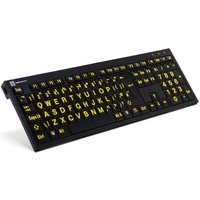 Logickeyboard XLPrint NERO Yellow on Black PC Keyboard Logickeyboard XLPrint NERO Yellow on Black PC Keyboard