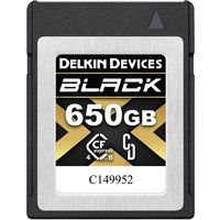 Delkin BLACK 650GB (3550 MB/s) CFexpress Type B 4.0 Memory Card Delkin BLACK 650GB (3550 MB/s) CFexpress Type B 4.0 Memory Card