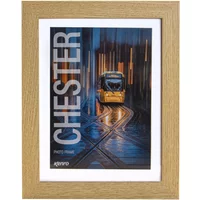 Kenro Chester 7x5 Photo Frame with Mat for 6x4 Photo - Natural Kenro Chester 7x5 Photo Frame with Mat for 6x4 Photo - Natural