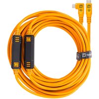 TetherTools TetherPro USB-C to USB-C Straight to Right 31ft (9.4m) - High Visibility Orange TetherTools TetherPro USB-C to USB-C Straight to Right 31ft (9.4m) - High Visibility Orange