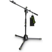 Gravity Short Microphone Stand with Folding Tripod Base and 2-Point Adjustment Telescoping Boom Gravity Short Microphone Stand with Folding Tripod Base and 2-Point Adjustment Telescoping Boom