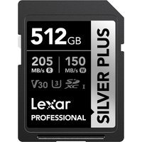Lexar Silver Plus 512GB UHS-I V30 (205MB/Sec) SD Memory Card Lexar Silver Plus 512GB UHS-I V30 (205MB/Sec) SD Memory Card