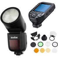Godox V1 Flashgun and X-PRO II Trigger Accessory Kit For Canon Godox V1 Flashgun and X-PRO II Trigger Accessory Kit For Canon