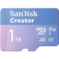 SanDisk Creator 1TB (190MB/s) UHS-I microSD Memory Card SanDisk Creator 1TB (190MB/s) UHS-I microSD Memory Card