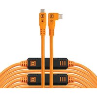 TetherTools TetherPro Optima 10G USB-C to USB-C Straight to Right 31ft (9.4m) - High-Visibility Oran TetherTools TetherPro Optima 10G USB-C to USB-C Straight to Right 31ft (9.4m) - High-Visibility Oran