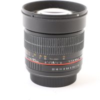 USED Samyang 85mm f1.4 IF MC Lens - Canon Fit USED Samyang 85mm f1.4 IF MC Lens - Canon Fit