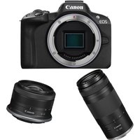 Canon EOS R50 with RF-S 18-45mm f4.5-6.3 IS STM and 75-300mm f4-5.6 Lens Canon EOS R50 with RF-S 18-45mm f4.5-6.3 IS STM and 75-300mm f4-5.6 Lens