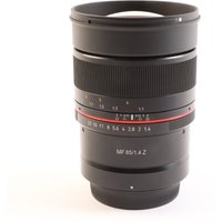 USED Samyang MF 85mm f1.4 Lens for Nikon Z USED Samyang MF 85mm f1.4 Lens for Nikon Z