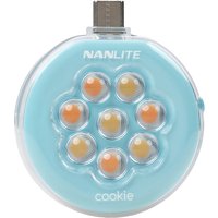 NanLite Cookie LED Mini Light - Cyan Blue NanLite Cookie LED Mini Light - Cyan Blue