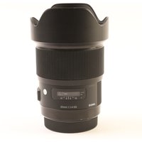 USED Sigma 20mm f1.4 DG HSM Art Lens for Canon EF USED Sigma 20mm f1.4 DG HSM Art Lens for Canon EF