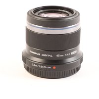 USED Olympus M.Zuiko Digital 45mm f1.8 Digital Lens - Black USED Olympus M.Zuiko Digital 45mm f1.8 Digital Lens - Black