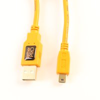 USED TetherTools TetherPro USB 2.0 Male to Mini-B 5 pin 15 foot Hi-Visibility Orange USED TetherTools TetherPro USB 2.0 Male to Mini-B 5 pin 15 foot Hi-Visibility Orange