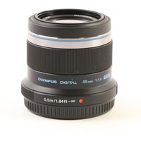 USED Olympus M.Zuiko Digital 45mm f1.8 Digital Lens - Black USED Olympus M.Zuiko Digital 45mm f1.8 Digital Lens - Black