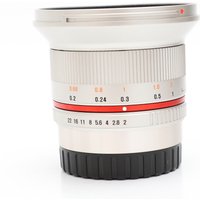 USED Samyang 12mm f2.0 NCS CS Lens - Fujifilm X Fit - Silver USED Samyang 12mm f2.0 NCS CS Lens - Fujifilm X Fit - Silver