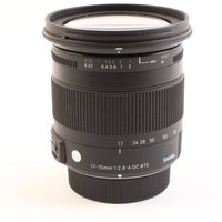 USED Sigma 17-70mm f2.8-4 DC Macro C OS HSM Lens - Nikon Fit USED Sigma 17-70mm f2.8-4 DC Macro C OS HSM Lens - Nikon Fit