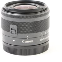 USED Canon EF-M 15-45mm f3.5-6.3 IS STM Lens - Black USED Canon EF-M 15-45mm f3.5-6.3 IS STM Lens - Black