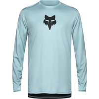 Fox Ranger Long Sleeve Fox Head MTB Jersey Vintage Wash Blue L Vintage Wash Wheelbase