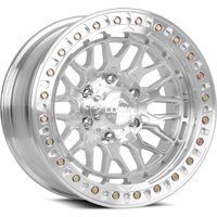 Lock Offroad Wheel Invader Casting Beadlock Machined With Clear Coat W Machined Ring - 17x9