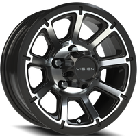 Vision HD Wheel 353 TURBINE Gloss Black Machined Face