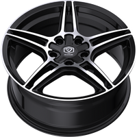 Edge Wheels Wheel 354MB Gloss Black Machined Face