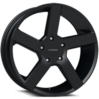 Vision Wheel 472V Switchback C Satin Black - 22x9.5 - 6x114.3 Bolt Pattern - 15 Offset Rims