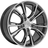 OE Wheel JP16 Gunmetal Machined - 20x8.5 - 5x127 Bolt Pattern - 42 Offset Rims