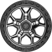 Fittipaldi Offroad Wheel FT112AB Satin Anthracite with a Satin Black Ring - 17x9