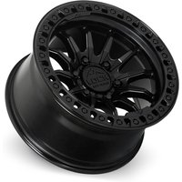 Lock Offroad Wheel Trail Matte Black W Gloss Black Ring - 20x9 - 5x127 Bolt Pattern - 1 Offset Rims
