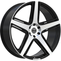 Massiv Wheel 926 Black Machined Face - 26x9.5 - 5x139.7 Bolt Pattern - 13 Offset Rims