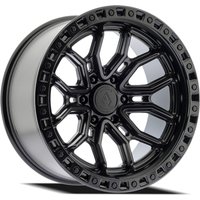 Arena Wheel Terra Satin Black Center Gloss Black Lip