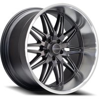 Corsart Wheel Alcatraz Matte Gunmetal Milled With Diamond Cut Lip