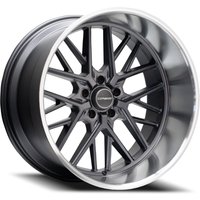 Corsart Wheel Kingpin 5 Matte Gunmetal With Diamond Cut Lip