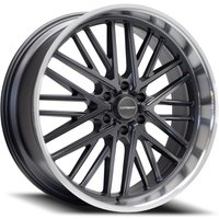 Corsart Wheel Kingpin 6 Matte Gunmetal With Diamond Cut Lip - 24x10 - 6x139.7 Bolt Pattern - 25 Offset Rims