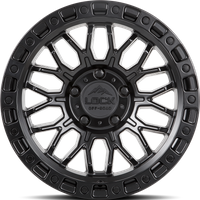 Lock Offroad Wheel Combat Matte Black W Matte Black Ring