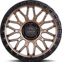 Lock Offroad Wheel Combat Matte Bronze W Matte Black Ring