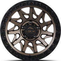 Lock Offroad Wheel Lunatic Matte Bronze W Matte Black Ring