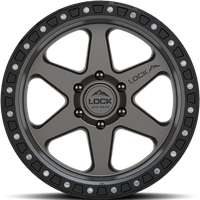 Lock Offroad Wheel Olympus Matte Grey W Matte Black Ring