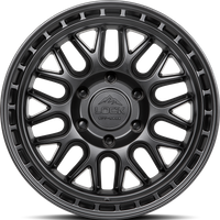 Lock Offroad Wheel Onyx Matte Black W Matte Black Ring - 17x9