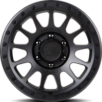 Lock Offroad Wheel Yosemite Matte Black W Matte Black Ring - 17x9 - 5x127 Bolt Pattern - 0 Offset Rims