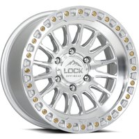 Lock Offroad Wheel Grit Machined With Clear Coat
