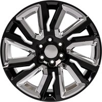 OE Wheel CV39 Gloss Black with Chrome Insert - 22x9 - 6x139.7 Bolt Pattern - 28 Offset Rims