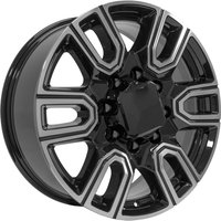 OE Wheel CV96 Black Machined - 20x8.5 - 8x180 Bolt Pattern - 47 Offset Rims