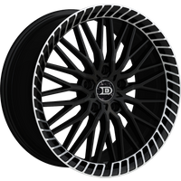 Drastic Wheel DS4 Black W/ Machined Flange - 18x8