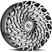 Azara Wheel AZA-523 Gloss Black Machined - 30x9.5 - 5x115 Bolt Pattern - 15 Offset Rims