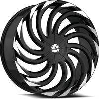 Azara Wheel AZA-534 Gloss Black Machined - 30x9.5 - 6x135 Bolt Pattern - 22 Offset Rims