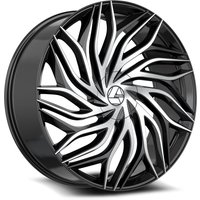 Azara Wheel AZA-537 Gloss Black Machined - 30x9.5 - 6x135 Bolt Pattern - 22 Offset Rims